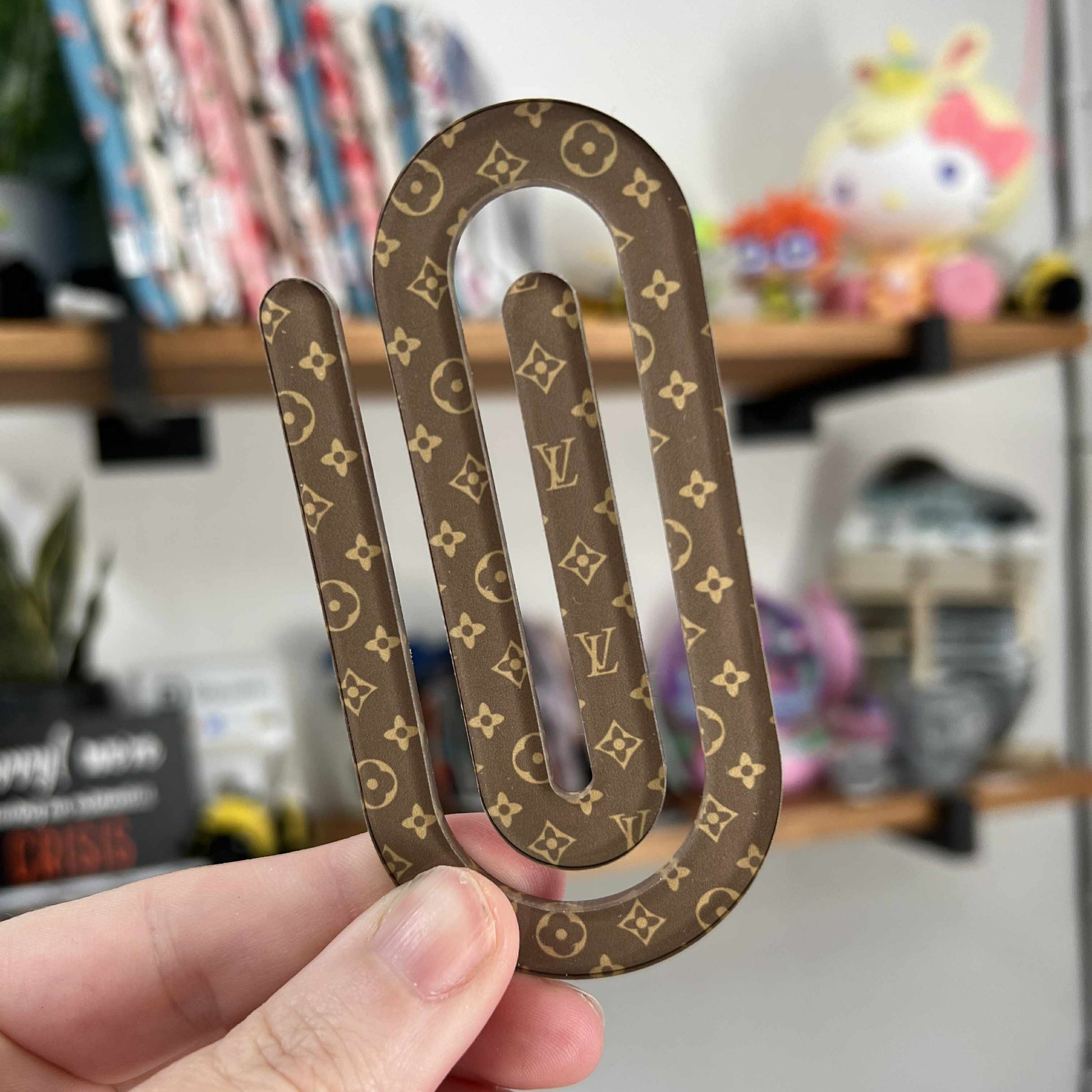 Jumbo Acrylic Paperclips / Bookmarks - LV