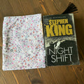 Small Book Sleeve - Dainty Florals and skulls ( light )