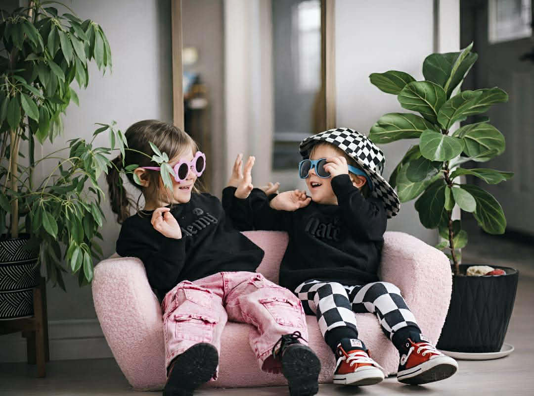 Little Rebel Signature Puff Crew – Custom Name Sweatshirt