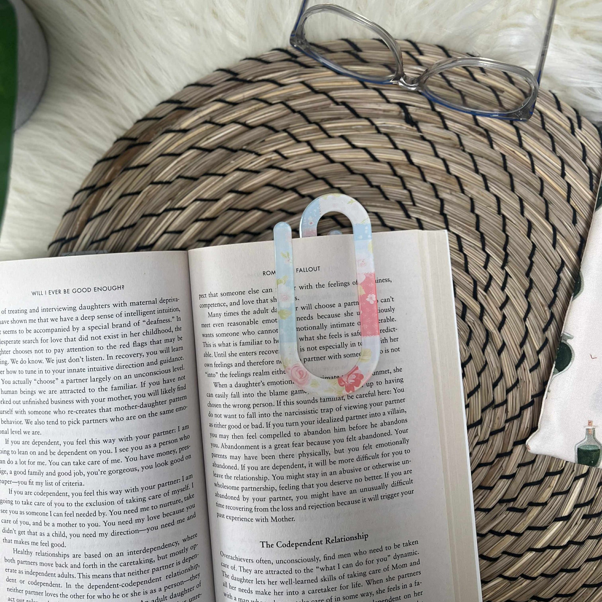 Jumbo Acrylic Paperclips / Bookmarks  Granny's Quilt