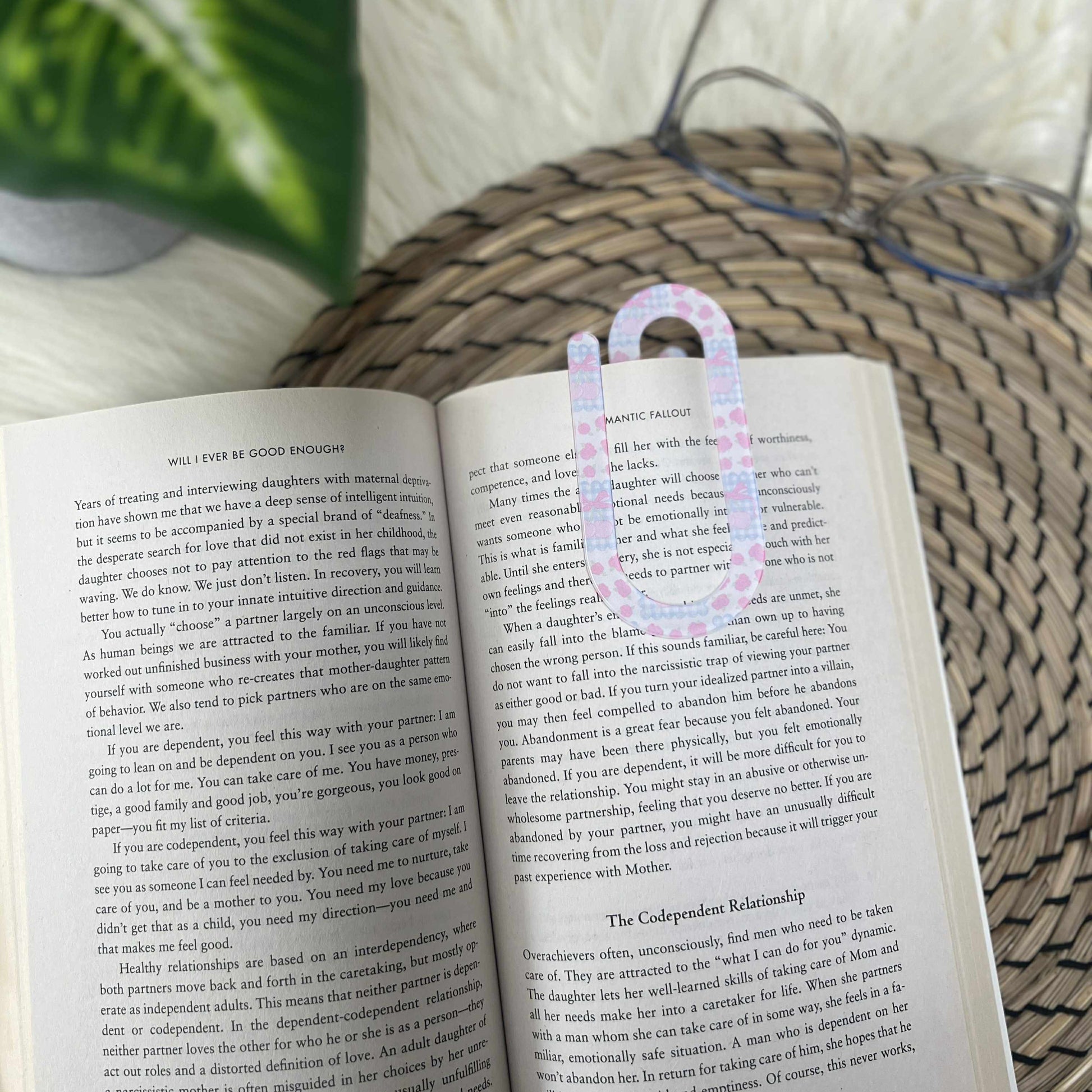 Jumbo Acrylic Paperclips / Bookmarks - Pastel Patchwork