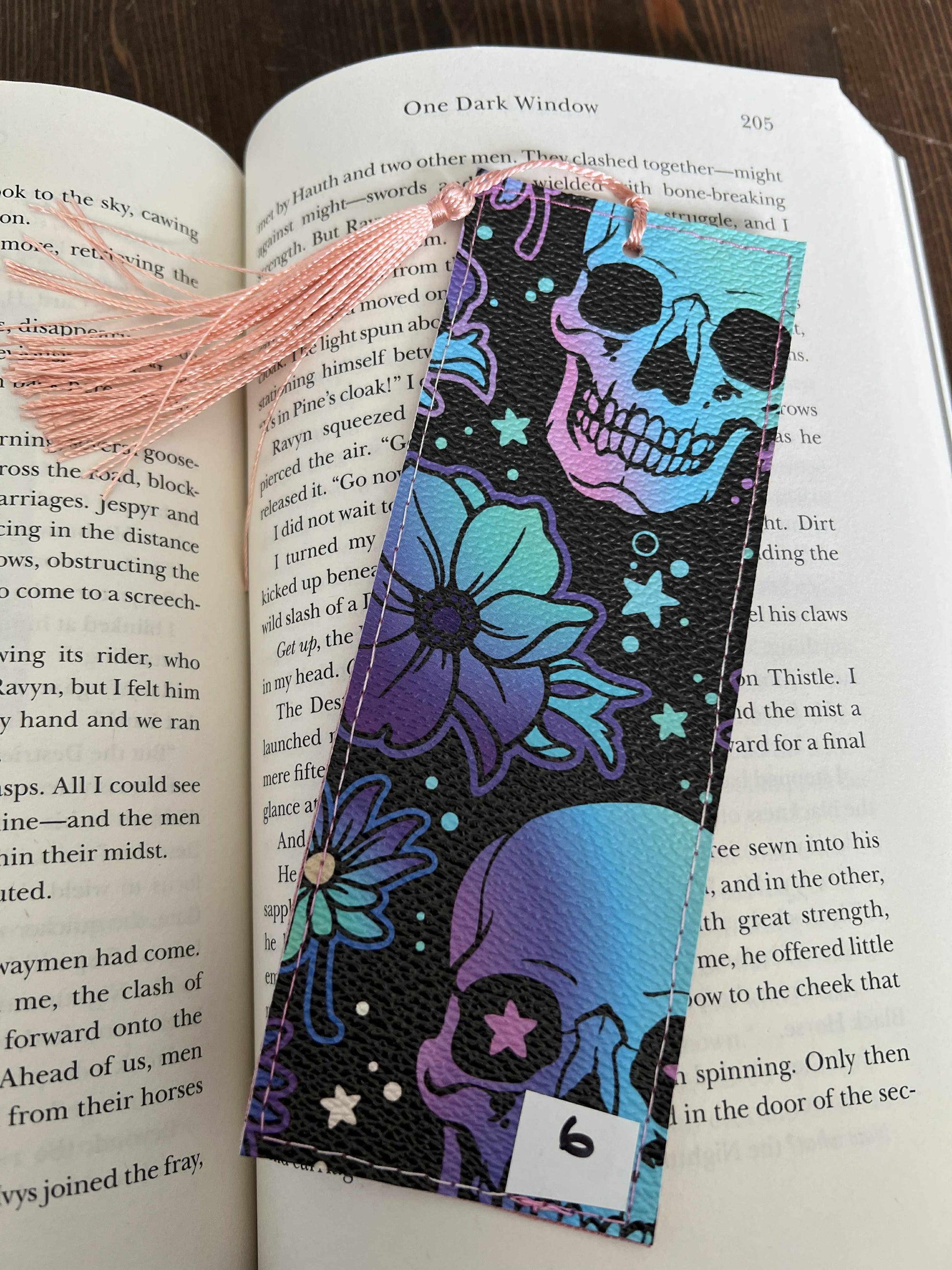 Floral Skull Bookmark - Standard