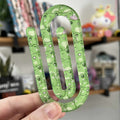 Jumbo Acrylic Paperclips / Bookmarks - Frogs