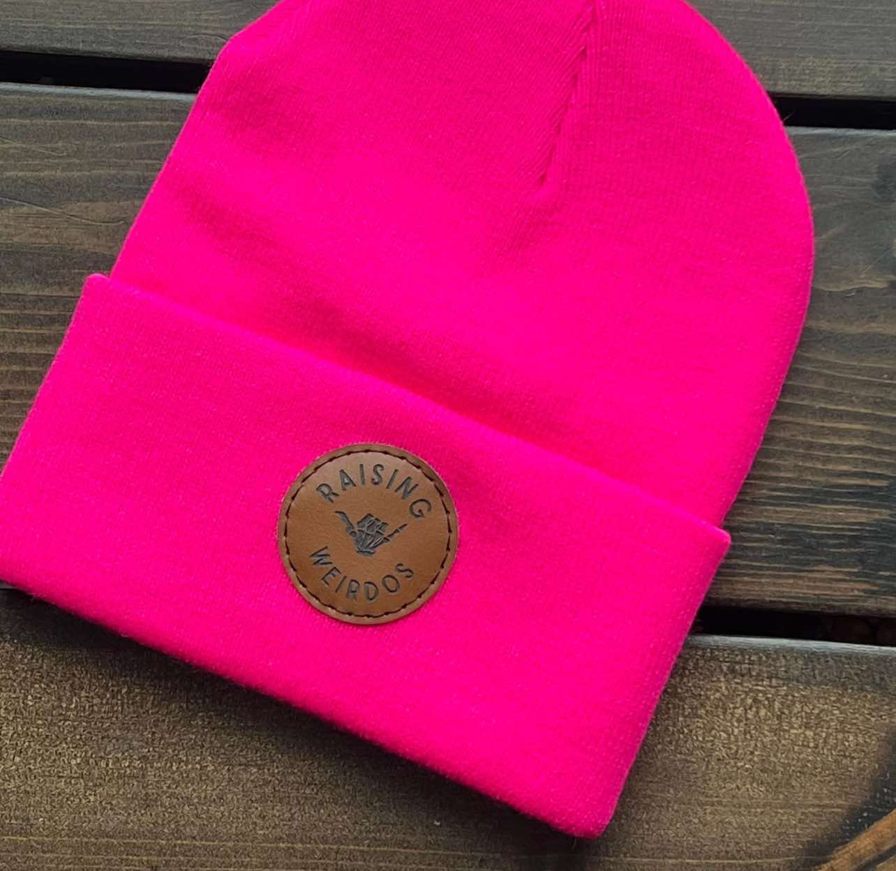 Raising Weirdos Toque - Neon Pink