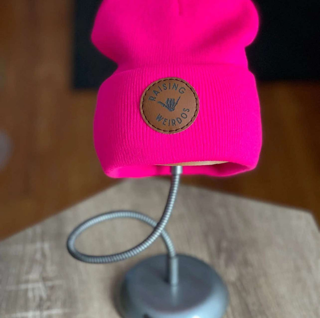Raising Weirdos Toque - Neon Pink