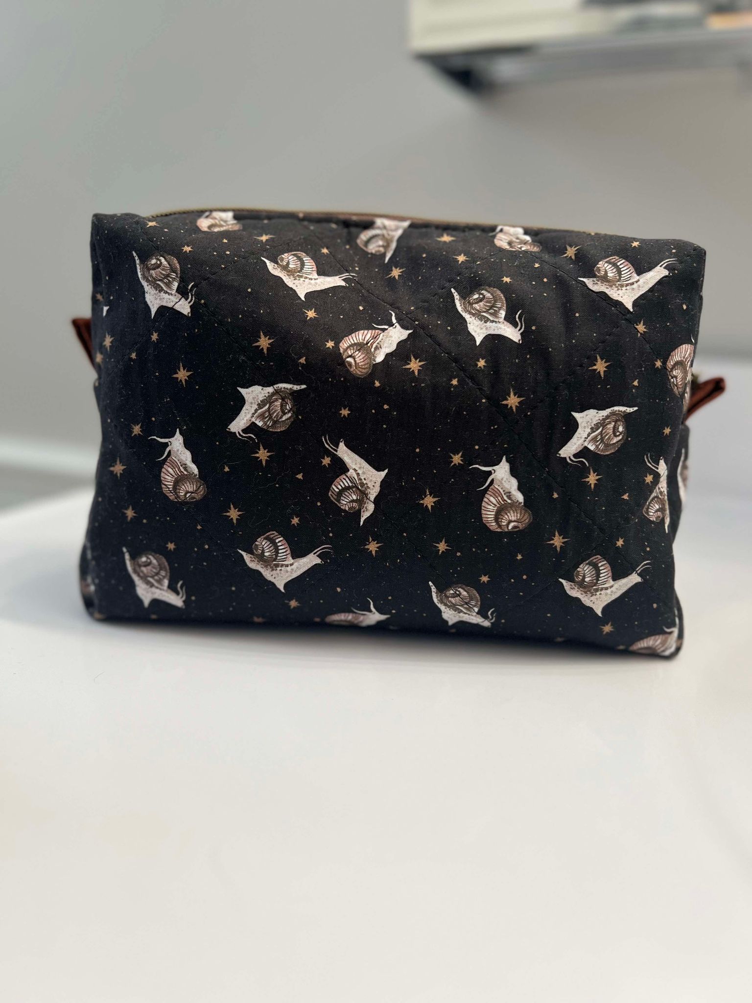 Quilted Cotton Skin Care Bag