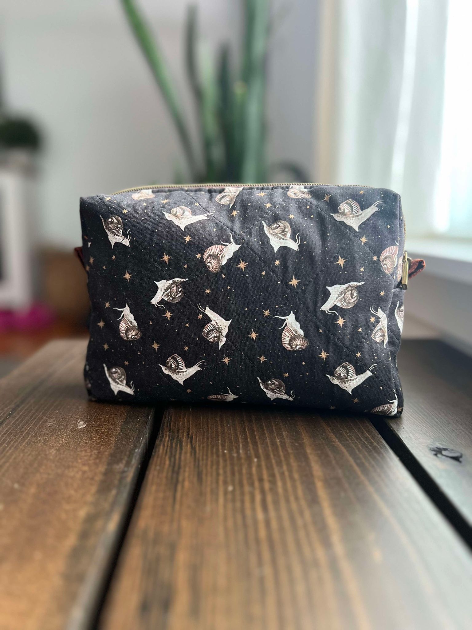 Quilted Cotton Skin Care Bag
