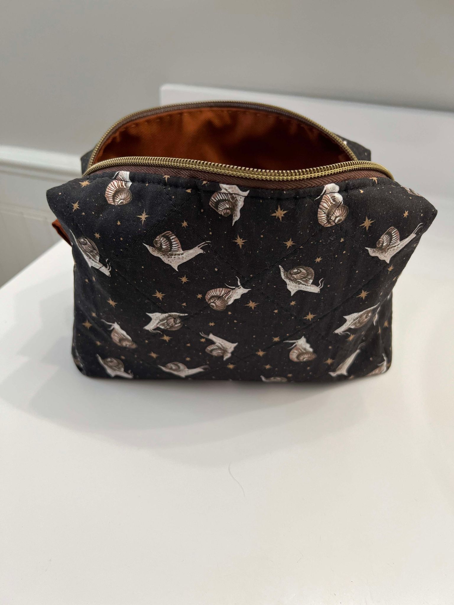 Quilted Cotton Skin Care Bag