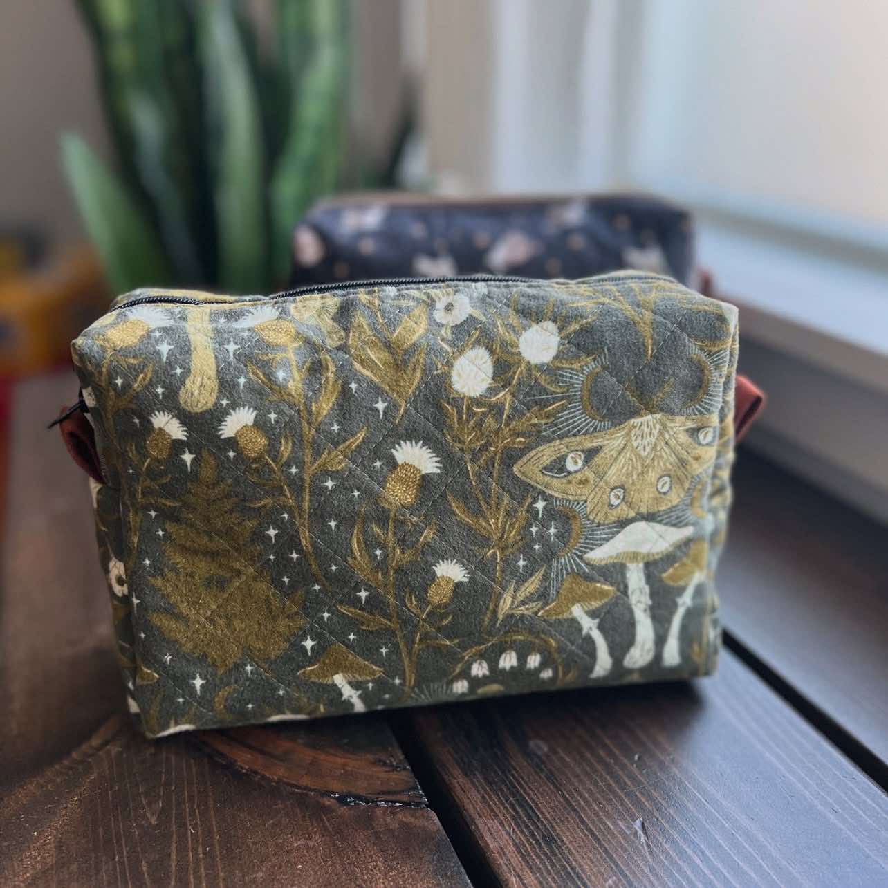 Quilted Flannel Skin Care Bag