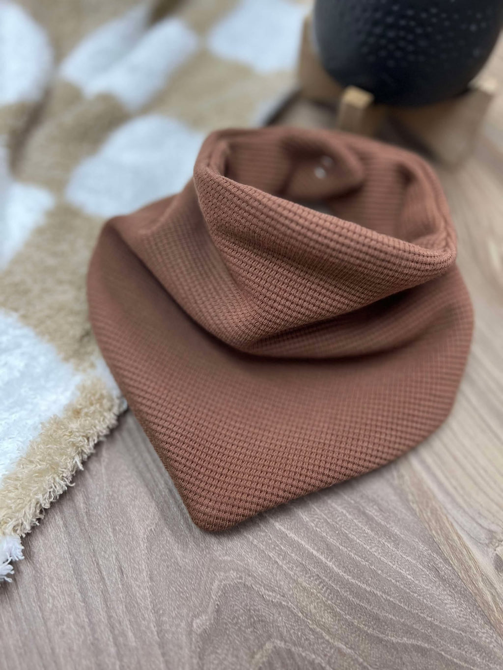 100% Cotton Waffle  Knit Baby Bib