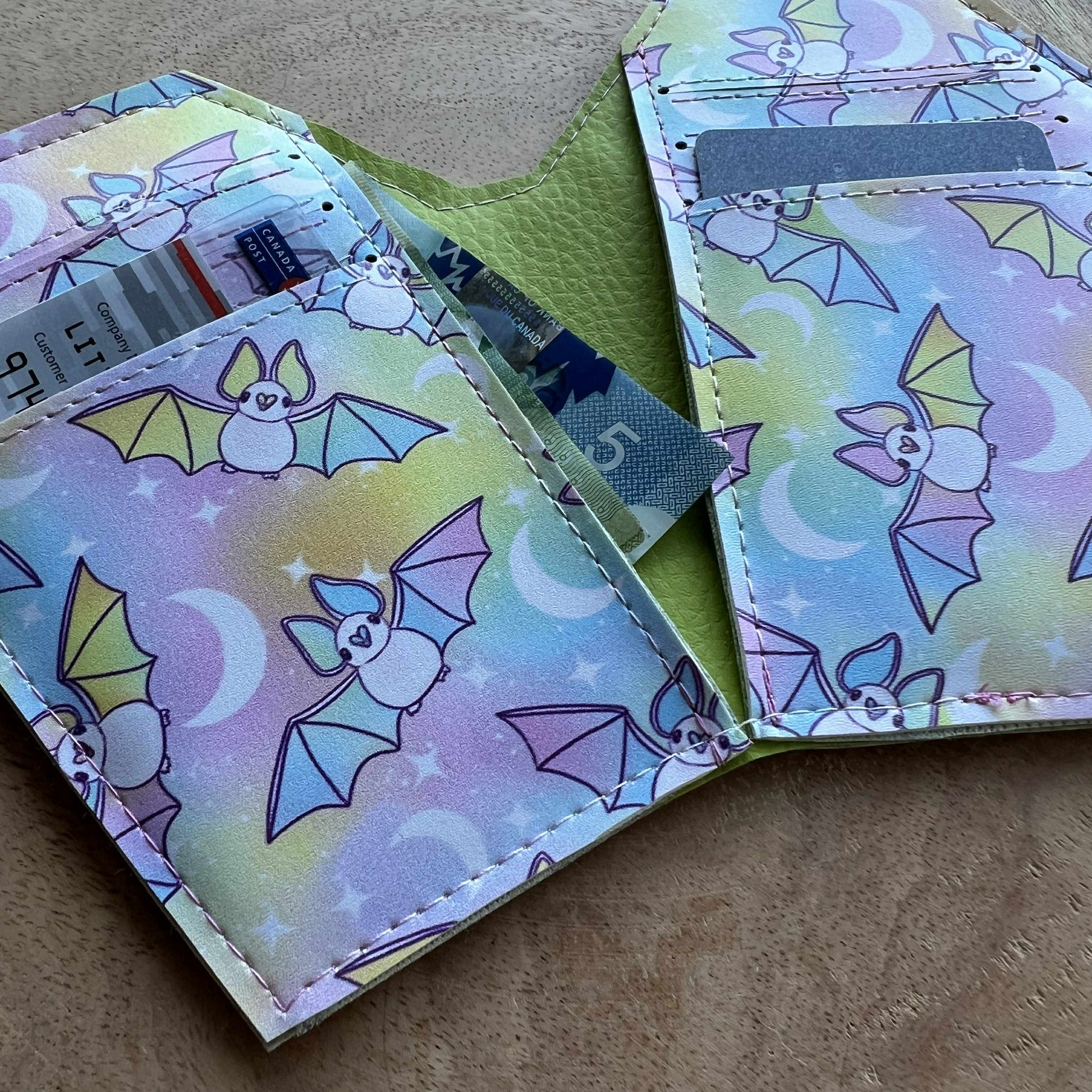 Pastel Bat Coffin Wallet