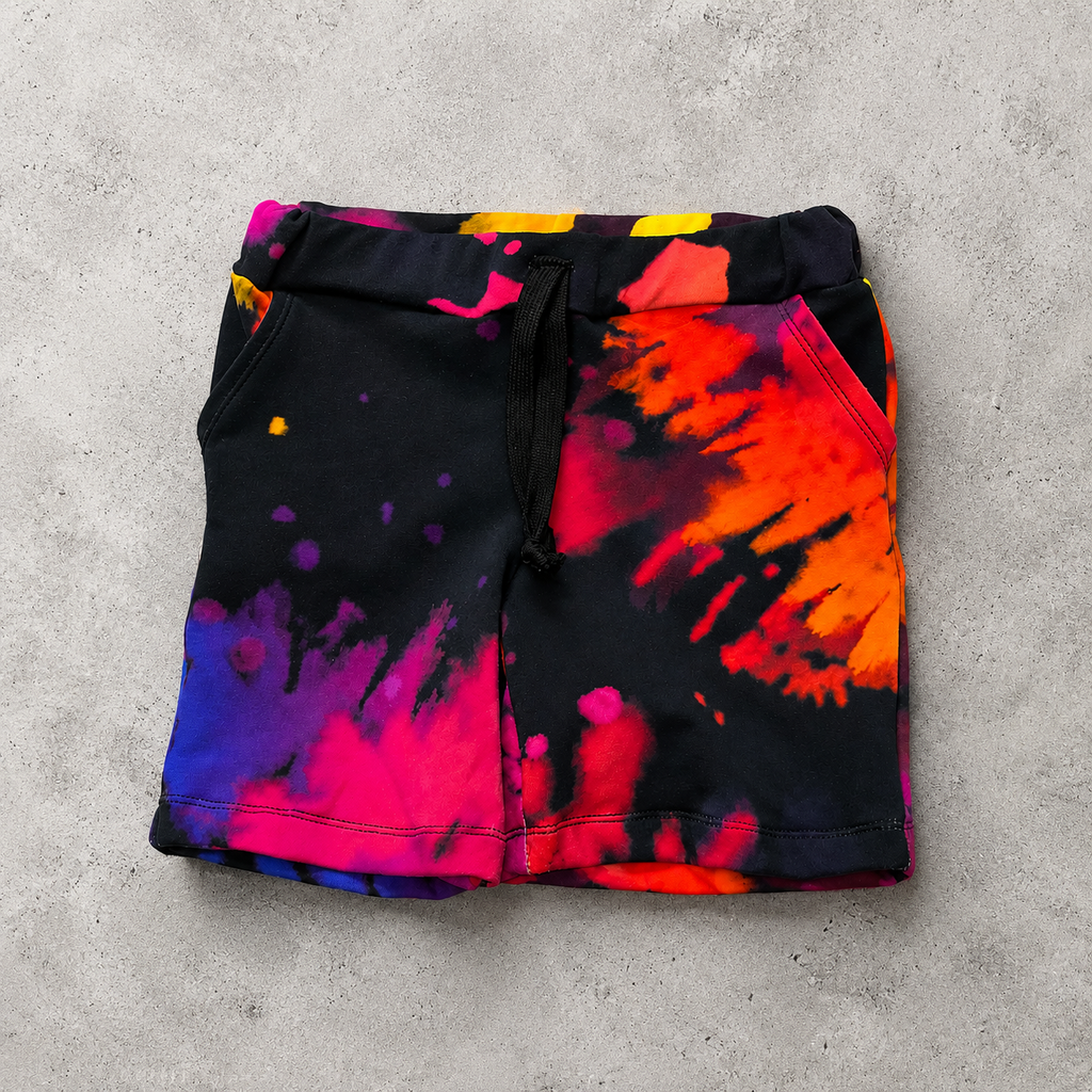 Neon Splash Pocket Shorts