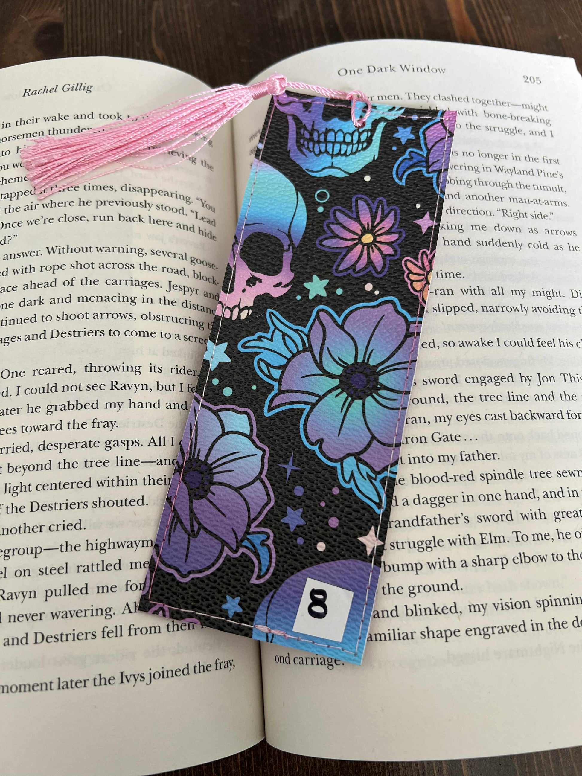 Floral Skull Bookmark - Standard