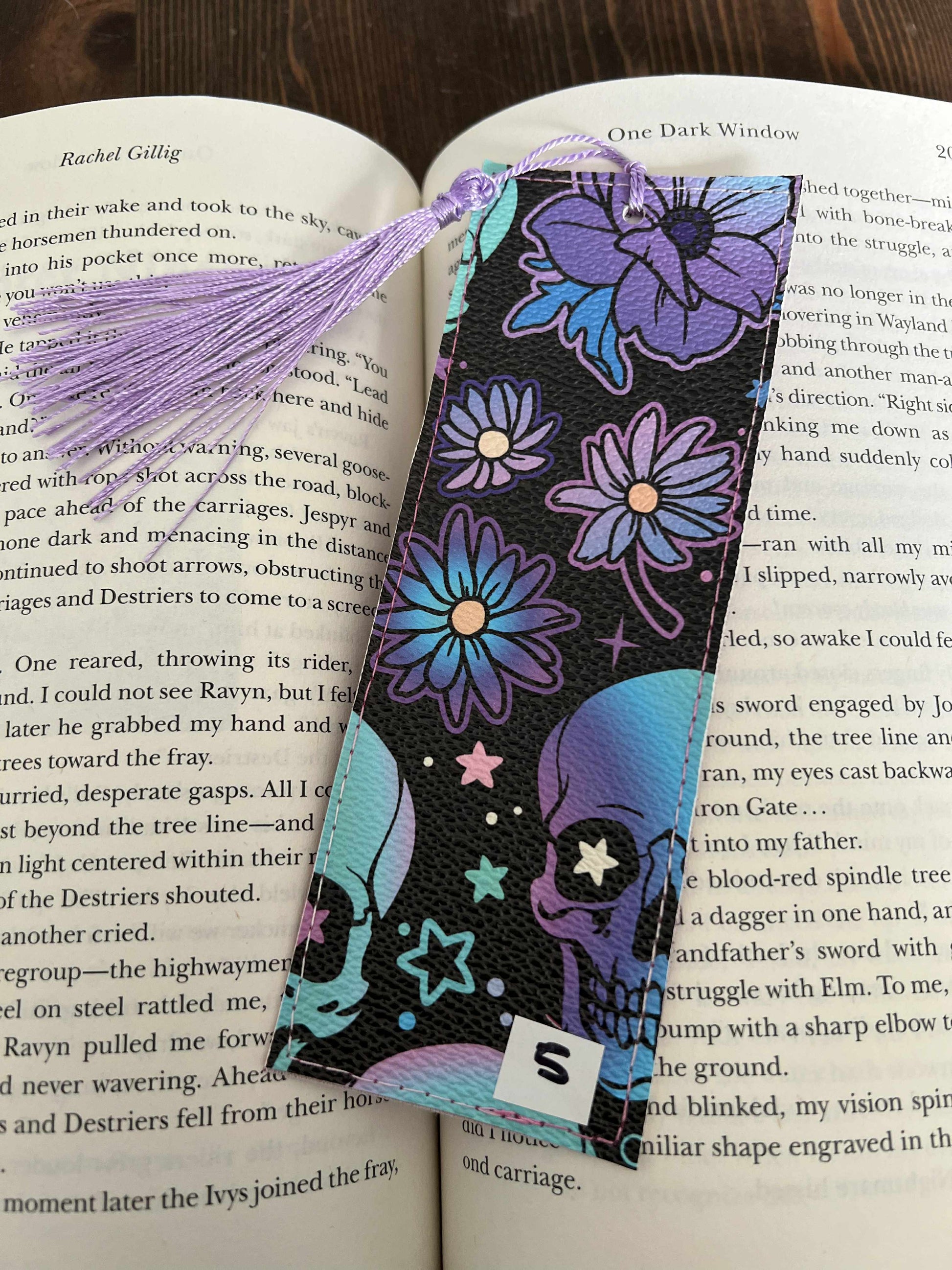 Floral Skull Bookmark - Standard