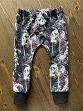 Mini Mayhem Pants - Floral Skulls