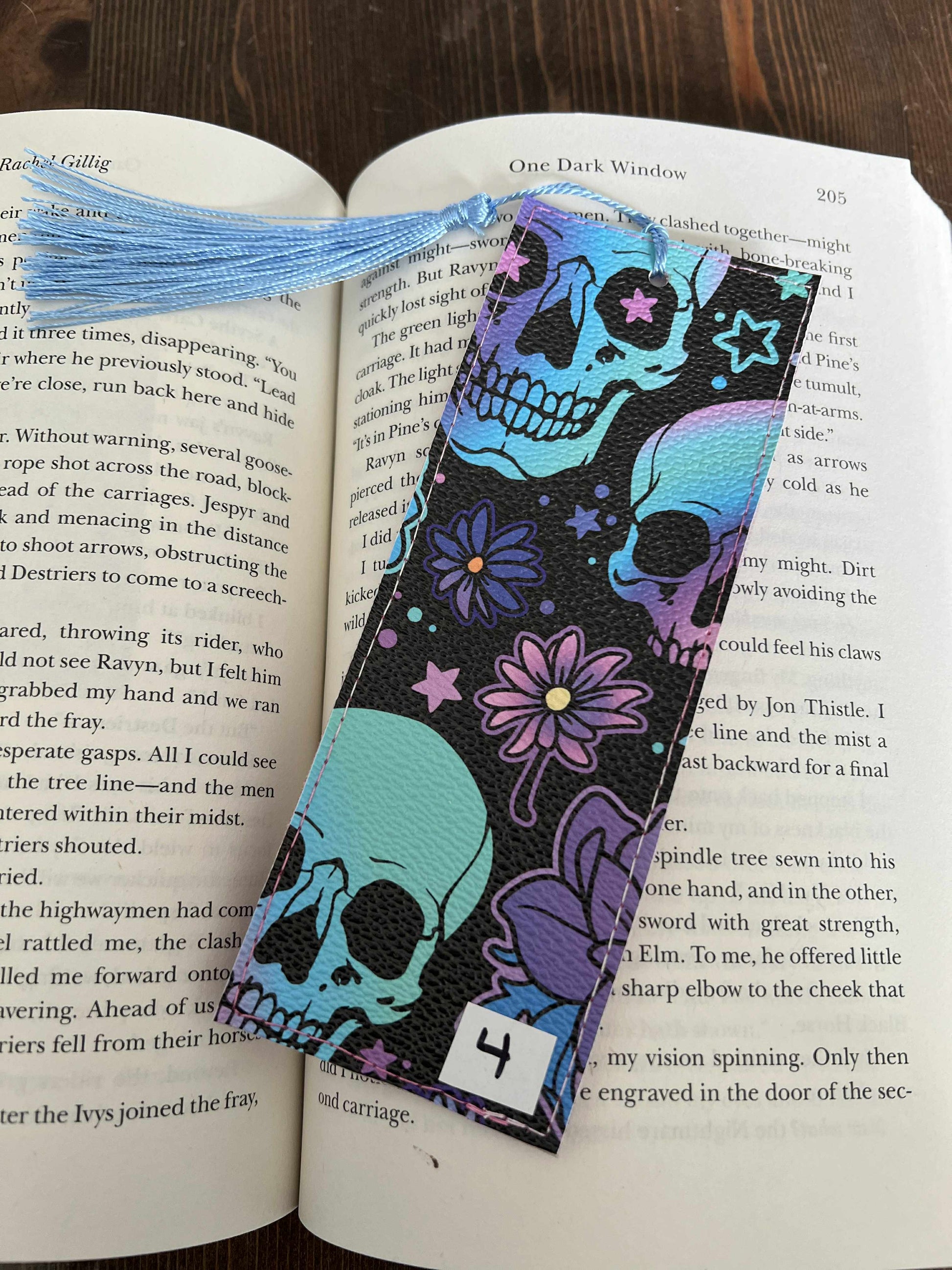 Floral Skull Bookmark - Standard