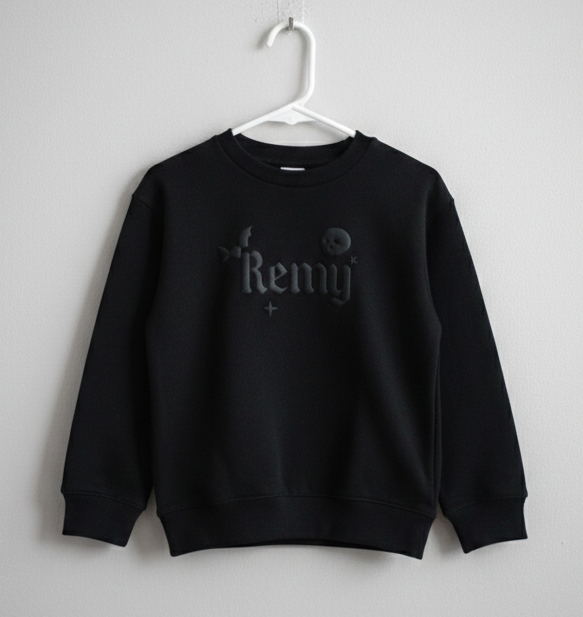 Little Rebel Signature Puff Crew – Custom Name Sweatshirt