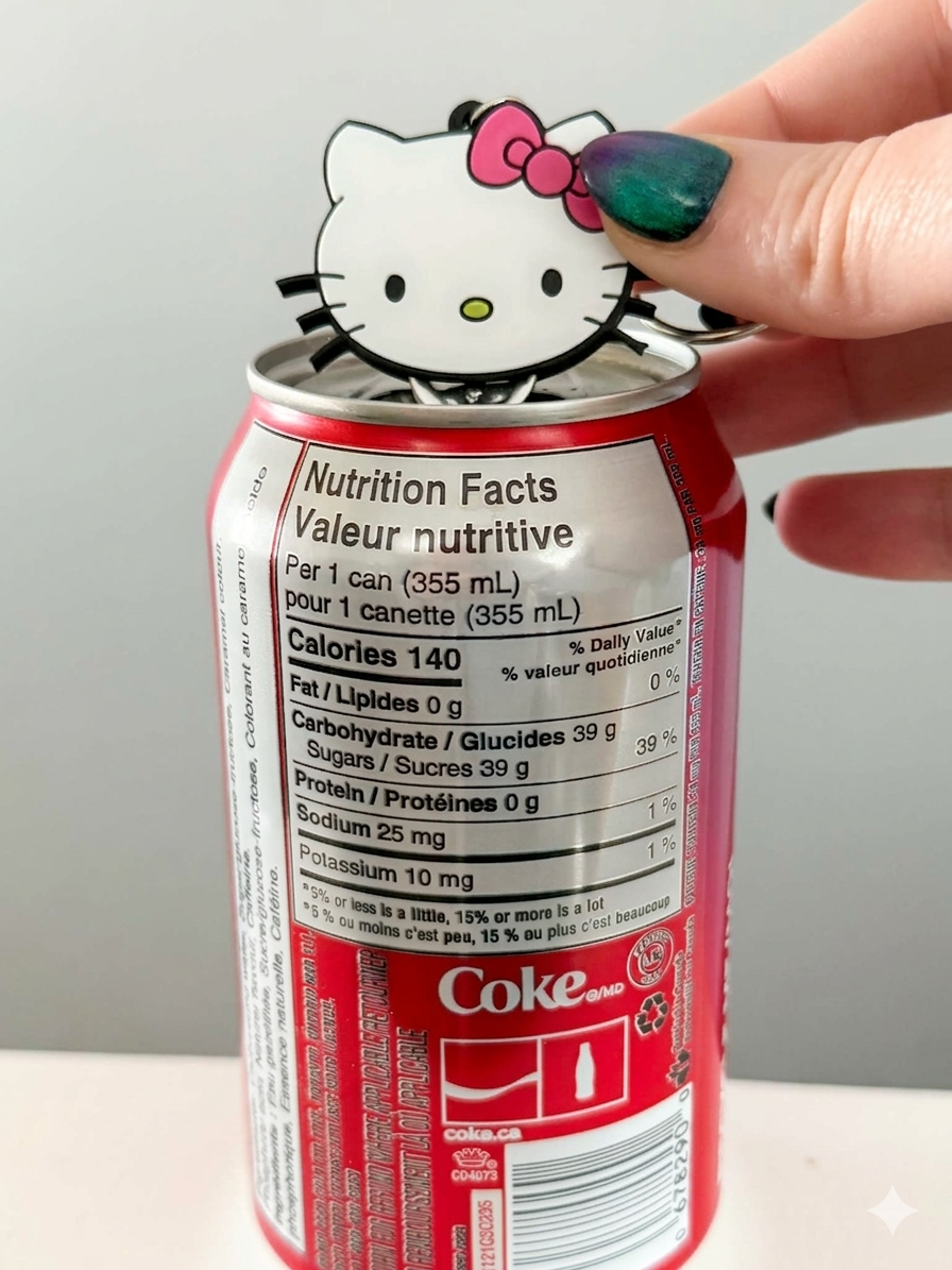 Dead Thirsty Tools - Kitty Can Tab Opener ( pink bow)