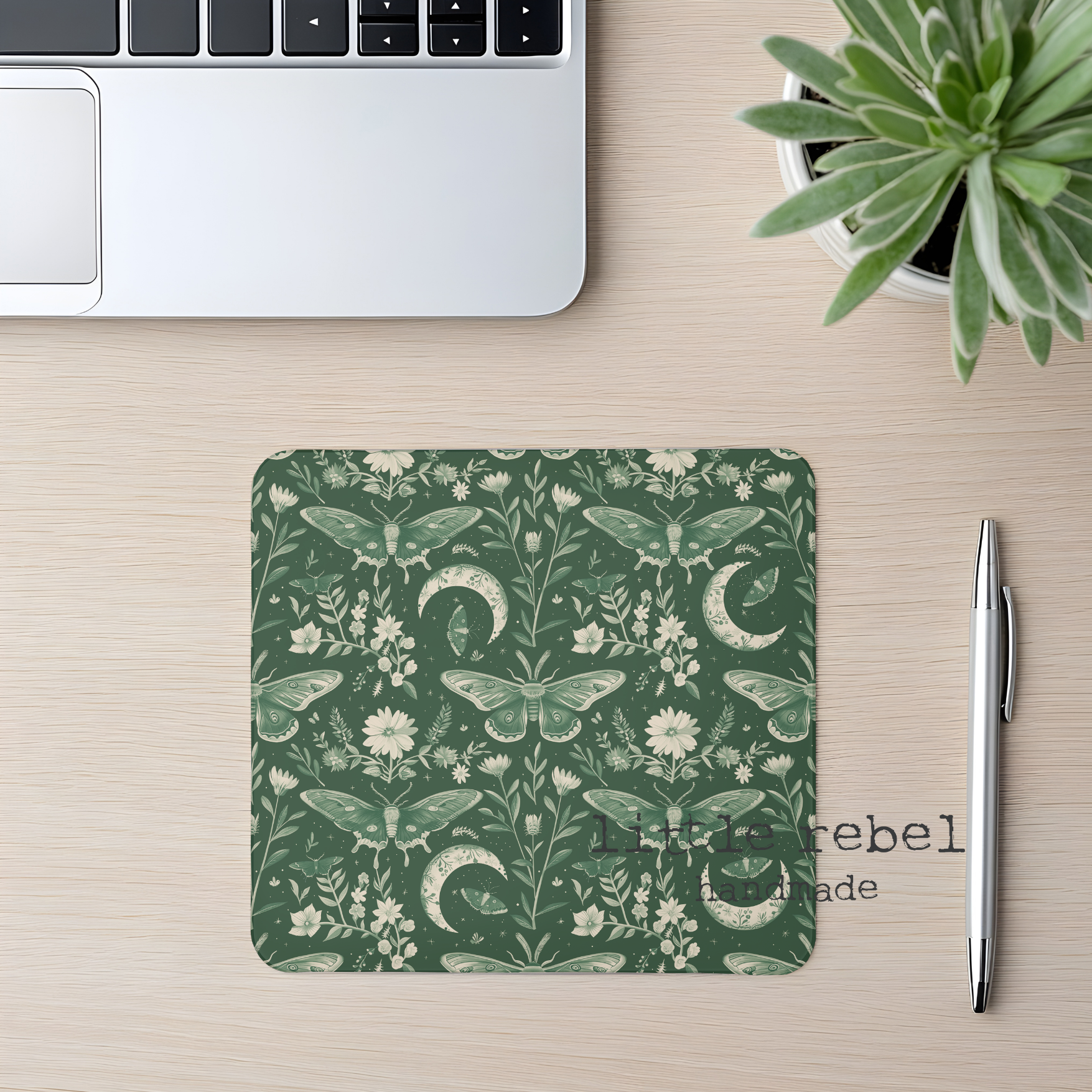 Mouse Pad-Green Moth