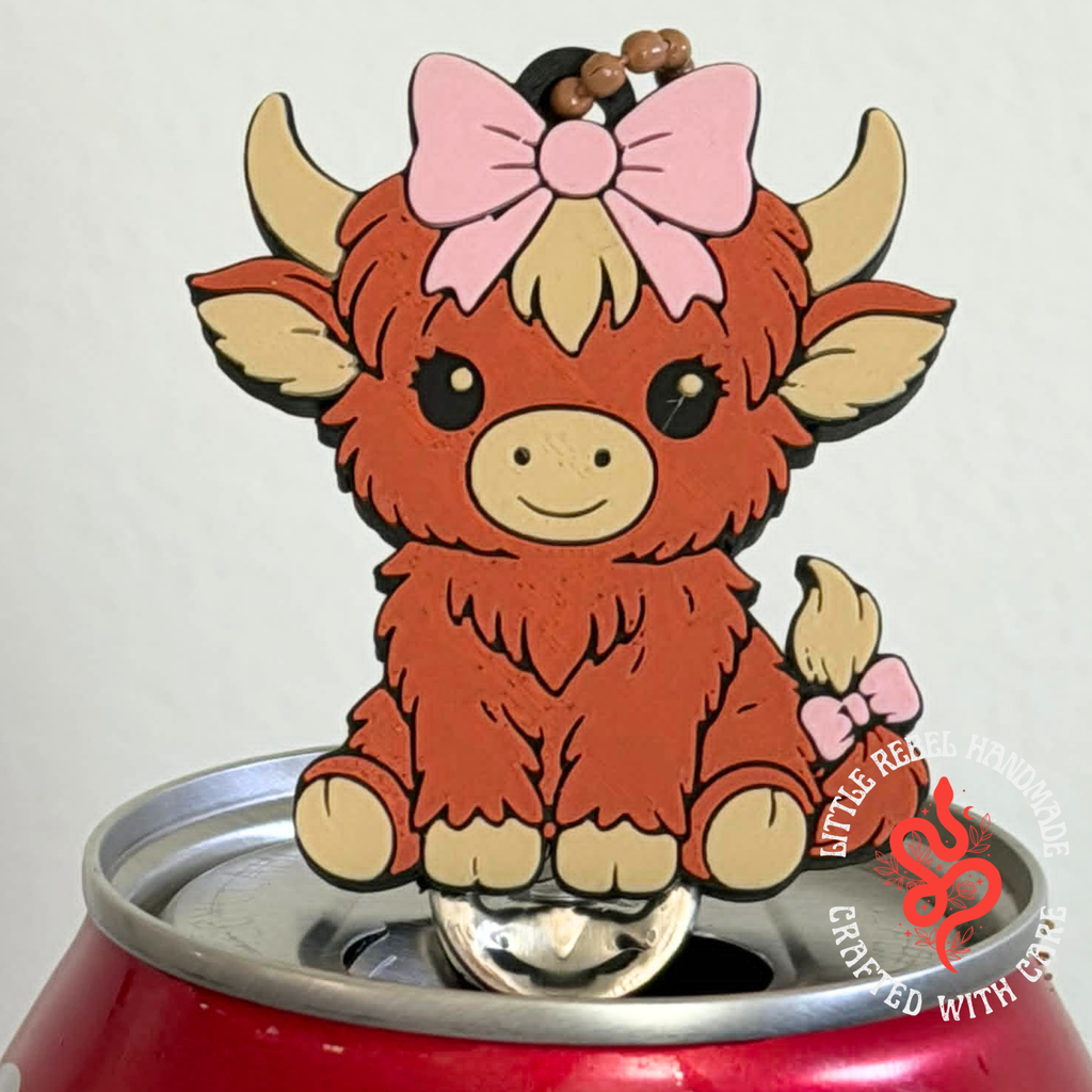 Dead Thirsty Tools - Highland Cow Keychain