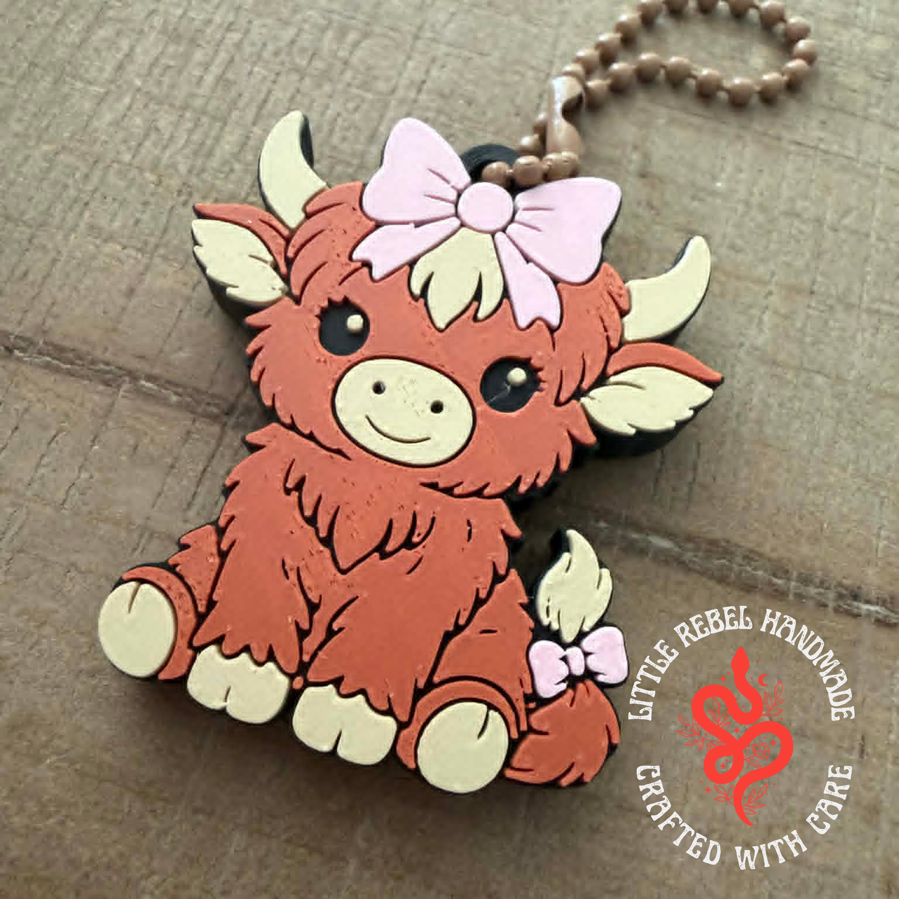 Dead Thirsty Tools - Highland Cow Keychain