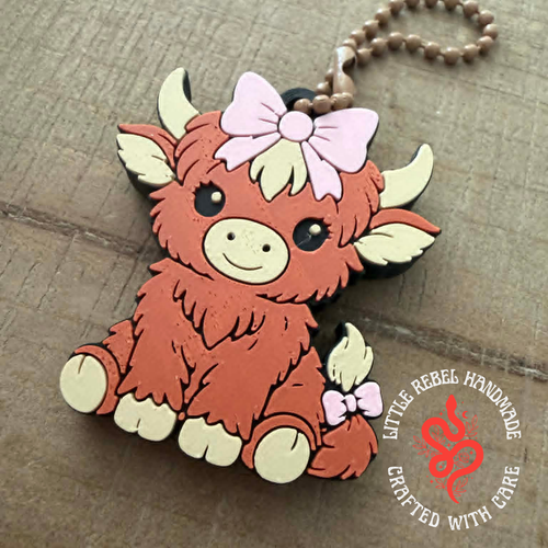 Dead Thirsty Tools - Highland Cow Keychain