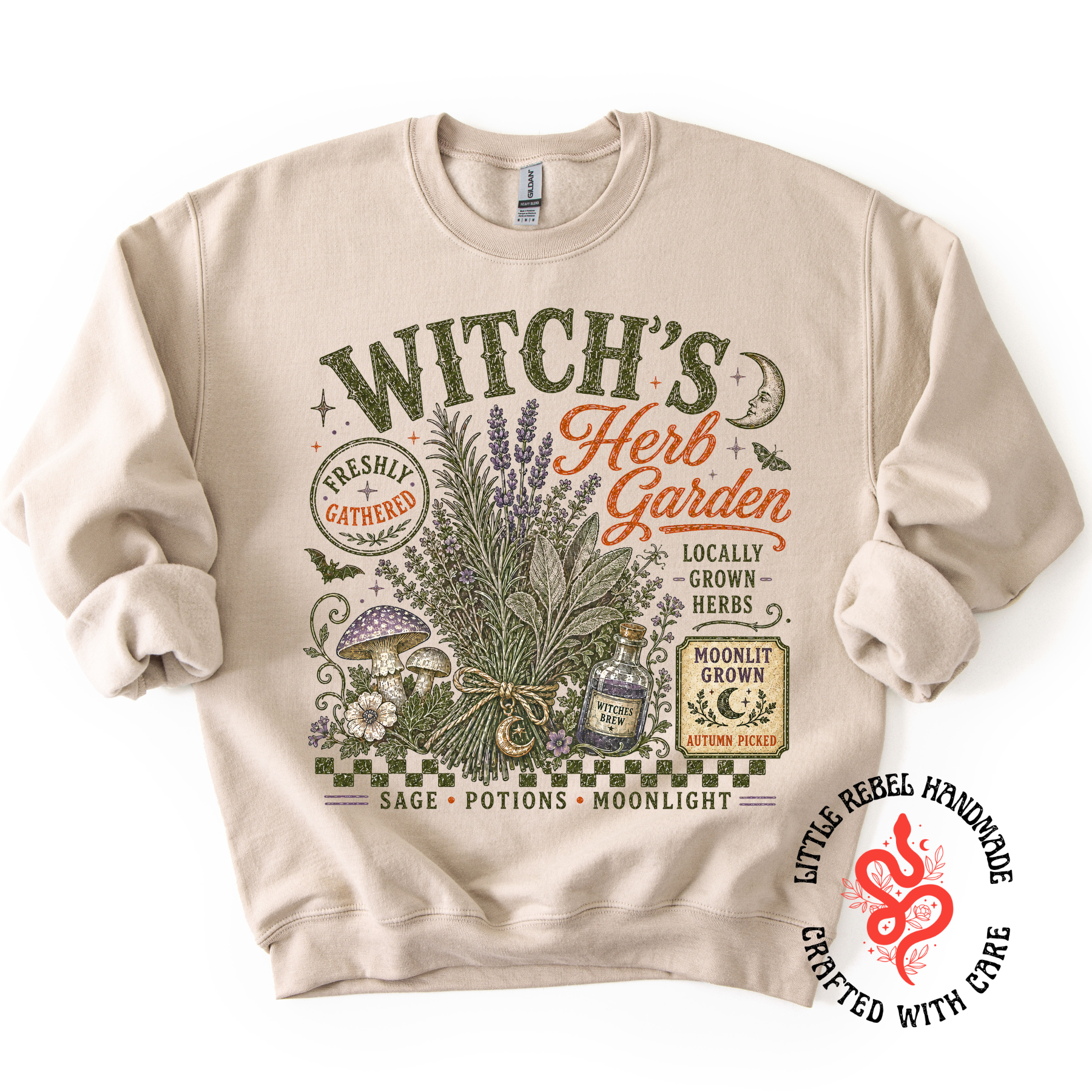 Witches Herb Garden - Sand Sweatshirt