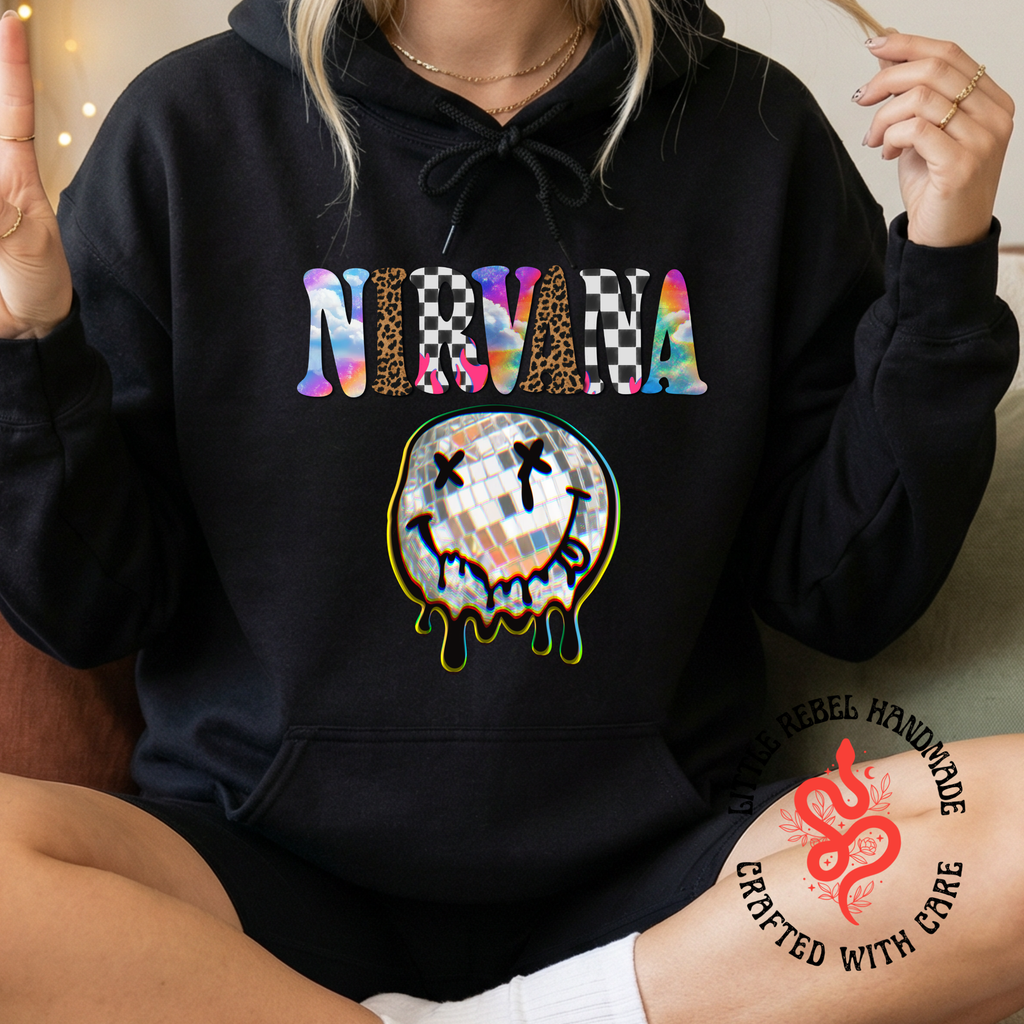 Disco Nirvana -Black Hoodie *New Style*