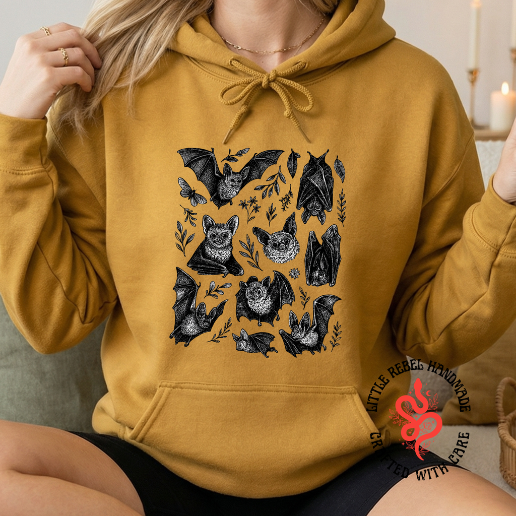 Bats - Mustard Hoodie *New Style*