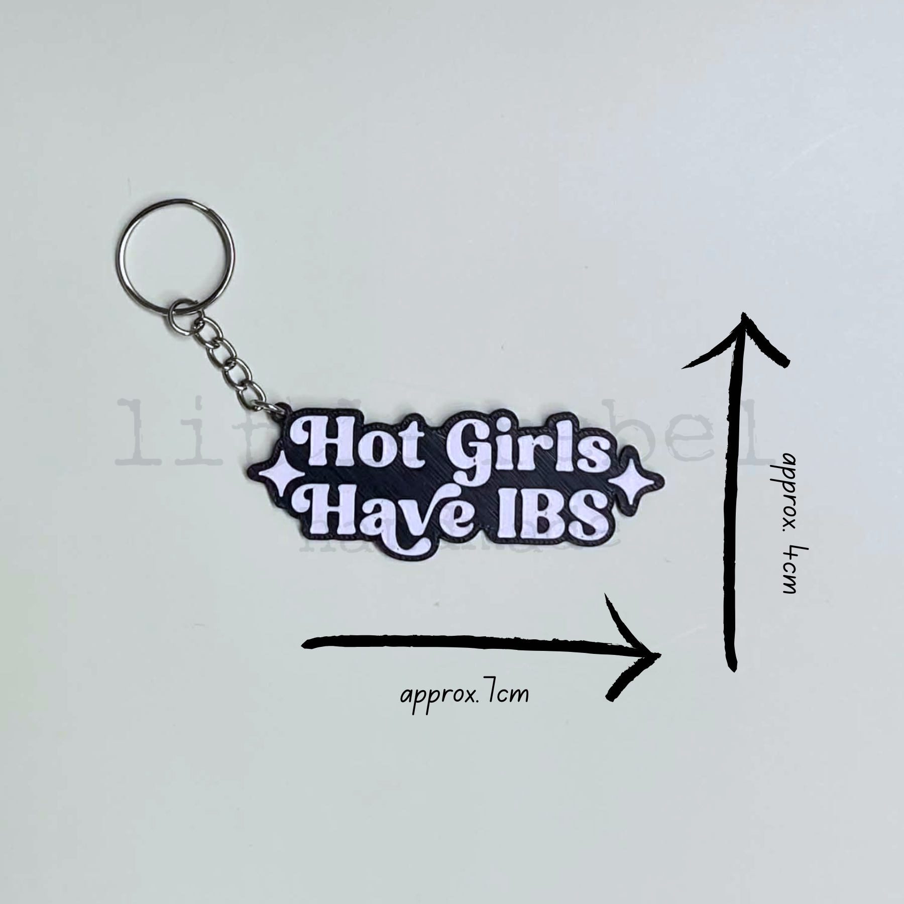 Hot Girls Have IBS Keychain