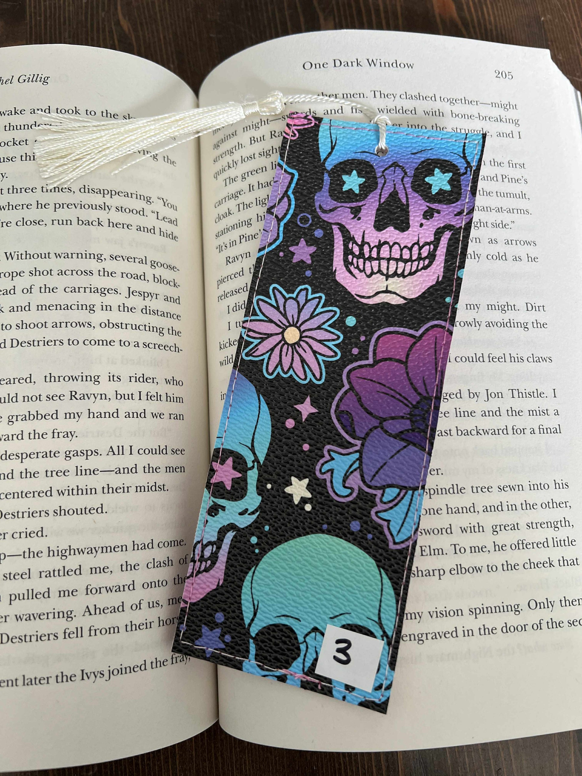Floral Skull Bookmark - Standard