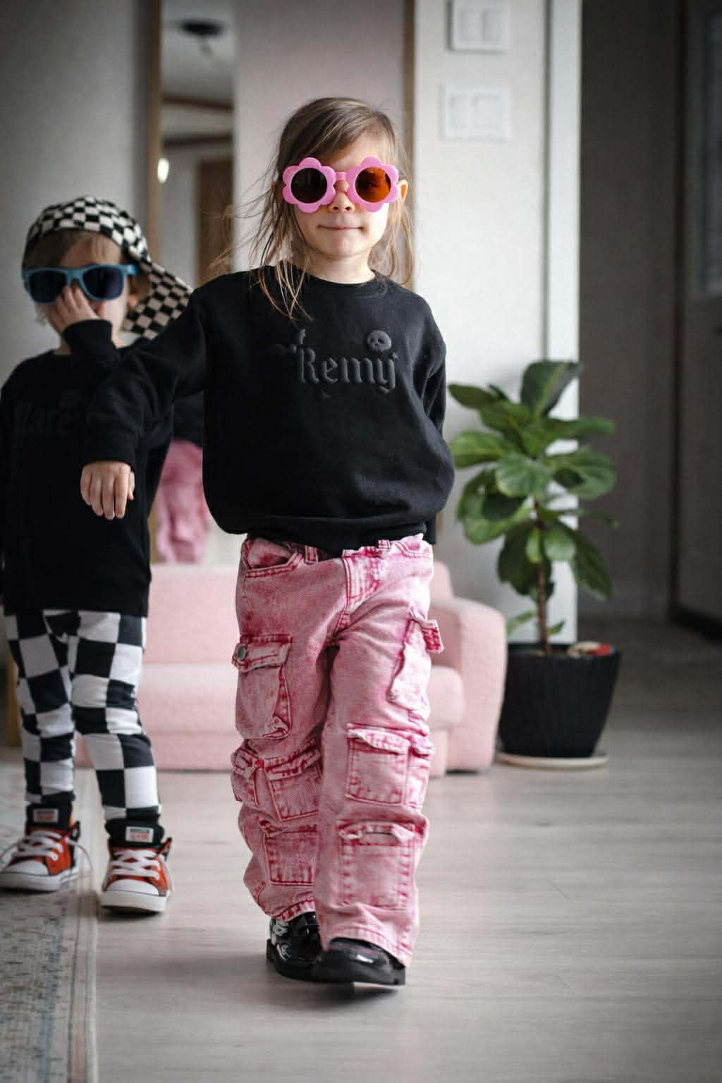 Little Rebel Signature Puff Crew – Custom Name Sweatshirt