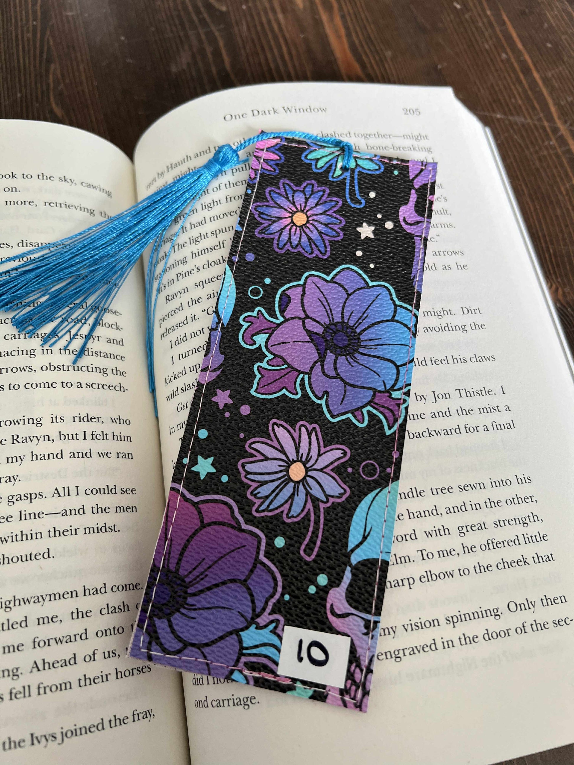 Floral Skull Bookmark - Standard