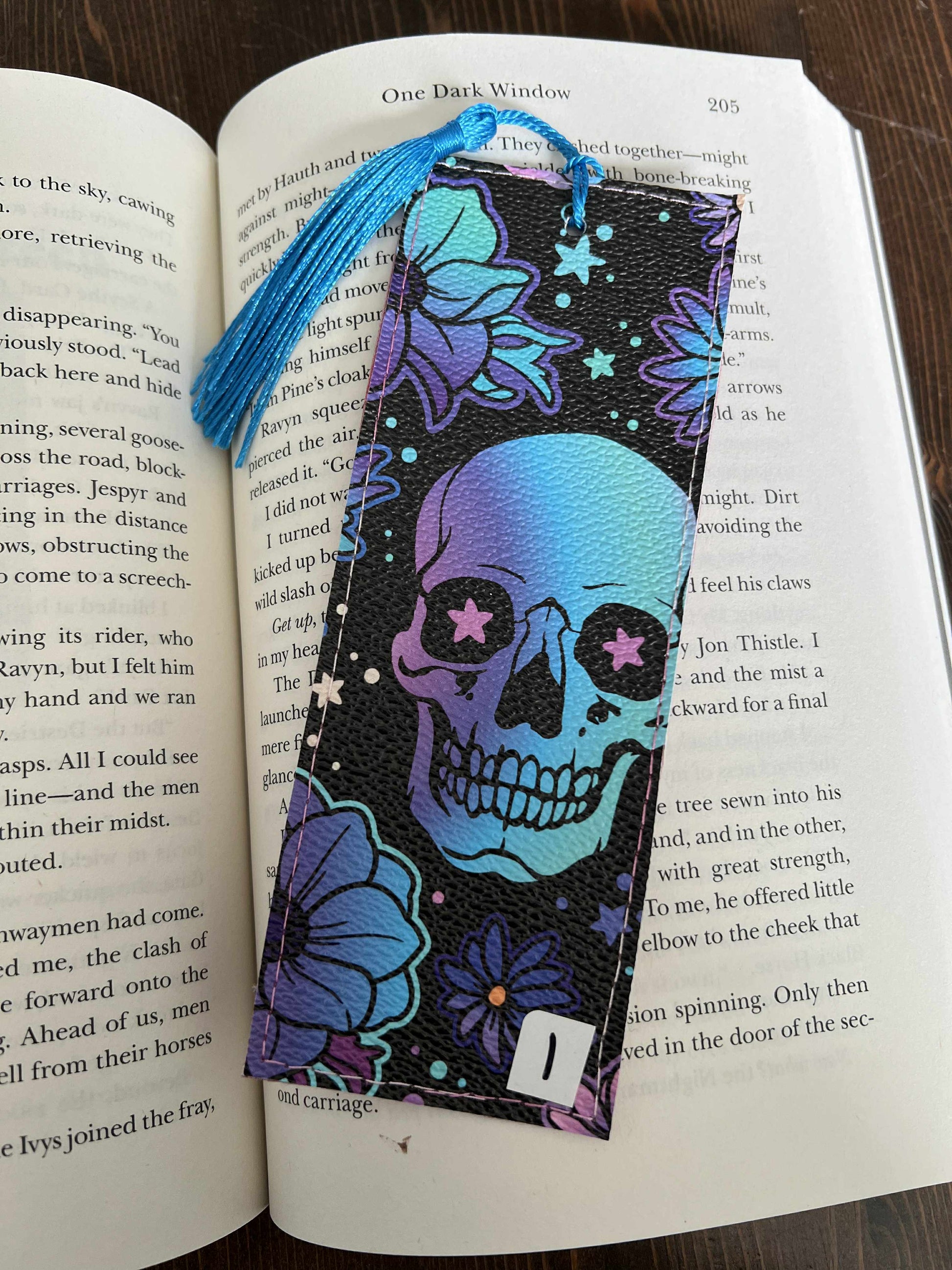 Floral Skull Bookmark - Standard