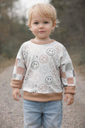 Grow With Me Slouchy Dolman - Happy Checks