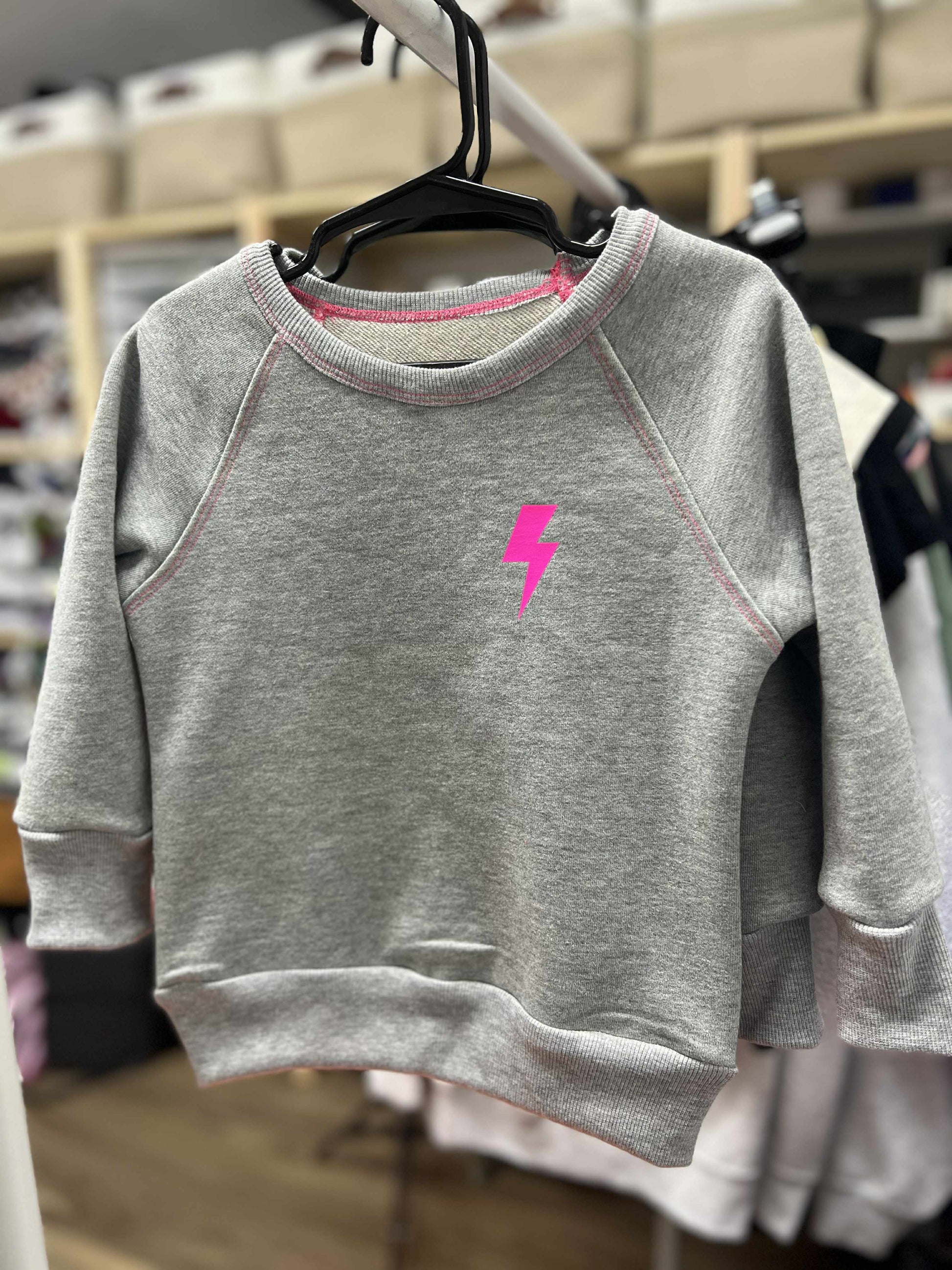 Lightning Bolt Sweatshirt - Neon Pop Edition