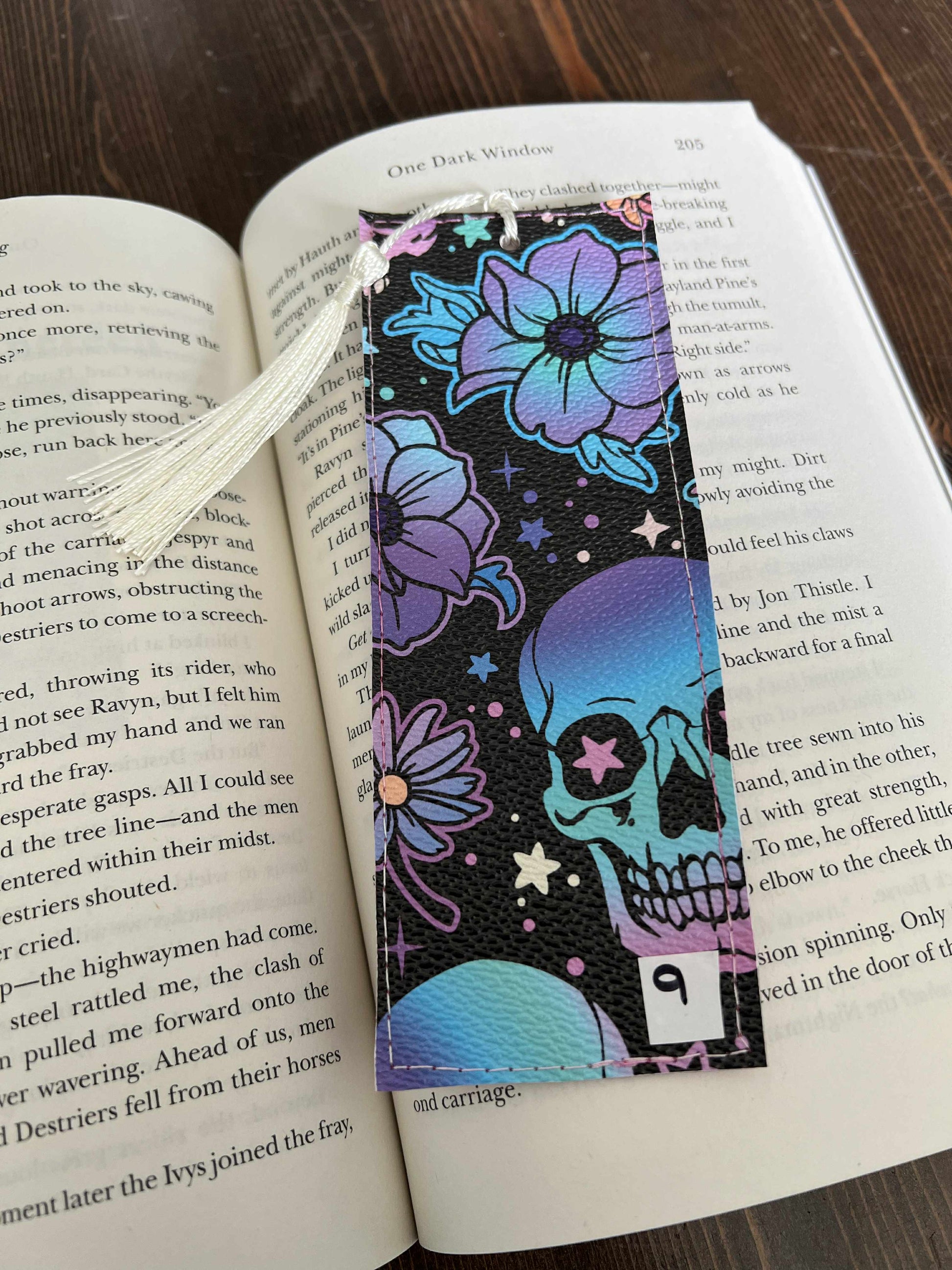 Floral Skull Bookmark - Standard